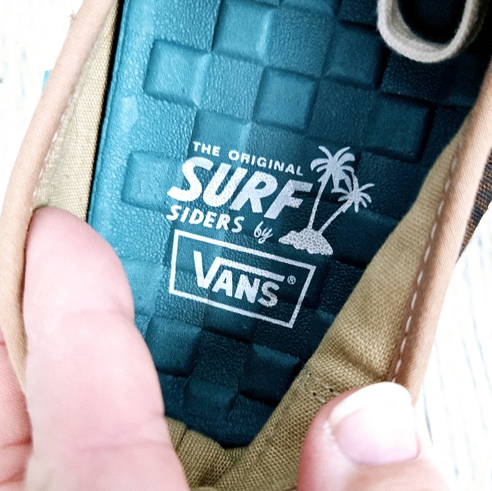 VANS | Surf Siders foliage print canvas boat shoes - Picture 7 of 8
